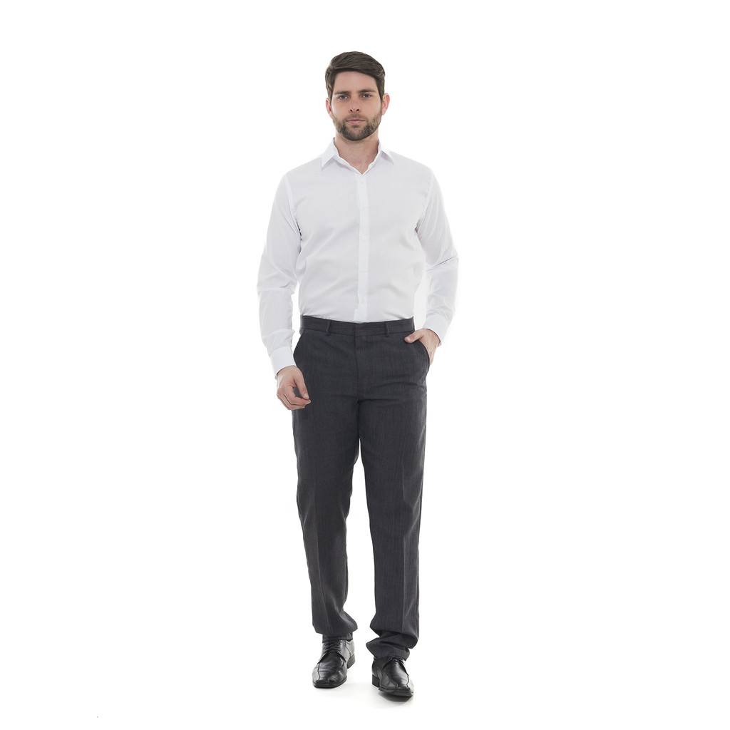 KIT Masculino peças- Calça Social Premium Chumbo e Camisa Social