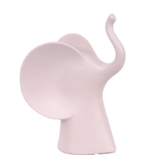 Escultura Elefante Cinza 13x30Cm Cerâmica em Oferta na Shopee