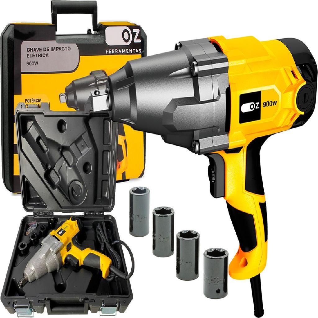 Chave De Impacto Elétrica Reversível 1/2 900w Maleta Oz 220v | Shopee ...