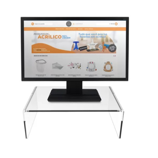 Base Extensora de Acrílico para Monitor de Tela LED | Shopee Brasil