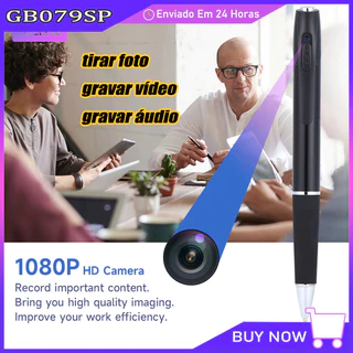 Micro Câmera Espiã Disfarçada Caneta Tira Foto 1080p gravador de vídeo digital dv gravador de voz portá em Oferta na Shopee
