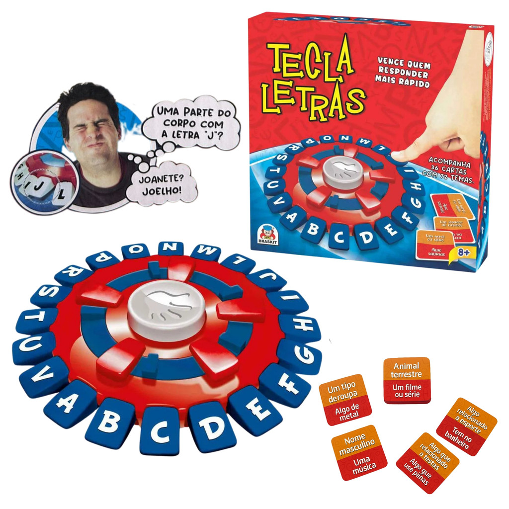 Jogo Tecla Letras Tipo Tapalavras Que Trava Letras Stop Novo | Shopee ...