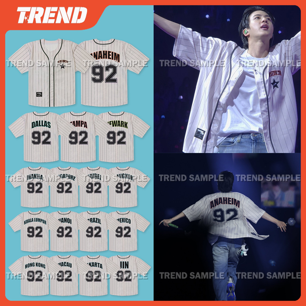 KPOP 2025 BANGTAN JIN RUNSEOKJIN_EP TOUR Merch Jerseys Unissex