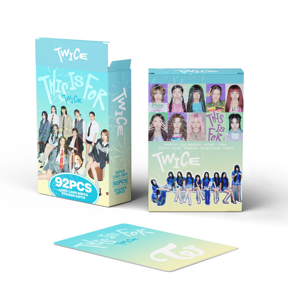 92-96pcs/box TWICE Photocards With You-th Lomo Cards Stickers