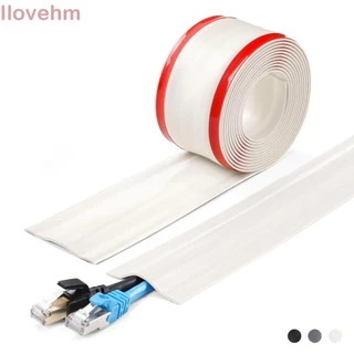 Capa De Cabo De Piso LUCKY-ILOVEHM , Corretivo De Fio De Parede Macio De PVC , Sem Broca Ocultador Ethernet Universal