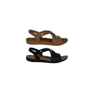 Sandália Rasteira Usaflex Feminina Couro Legítimo Ortopédica Original em Oferta na Shopee