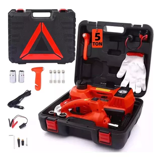 Kit De Macaco Elétrico Para Carro 5t12v Com Chave De Impacto