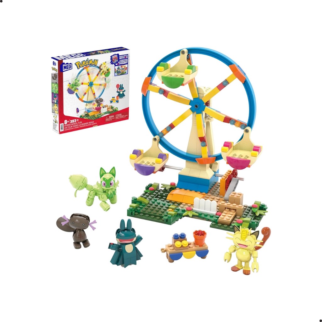 Mega Pokémon Roda Gigante – 393 Peças Blocos de Montar | Shopee Brasil