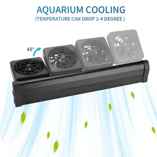Aquário Necessita De Resfriador De Sistema De Ventilador De Resfriamento De Tanques De Peixes , Precisa De Baixo Ruído Controlador De Temperatura Mudo 1/2/3/4 Conjunto De Ventiladores Lago Marinho Acessórios
