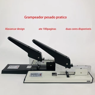Grampeador Profissional até 100 folhas Tipo de grampo aplicável 23/6 23/8 23/10 23/13 Metal Durável de Alta Qualidade PR4179