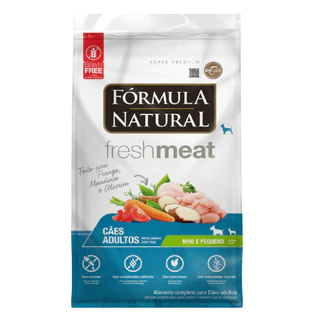 Raçaõ formula natural fresh meat adulto mini pequeno 7-kg