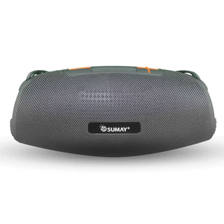Caixa de Som Portátil, Sumay, Moonbox, 60W, BIVOLT - CINZA