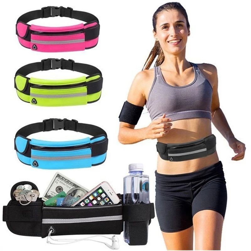 1PC Saco De Corrida Cintura Feminino Masculino Fanny Pack Celular Ginásio Ciclismo