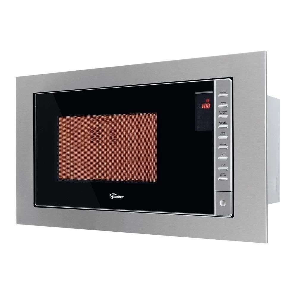 Micro ondas de Embutir Fischer Fit Line 25 Litros com Função Descongelar Inox 34900 98441 127V