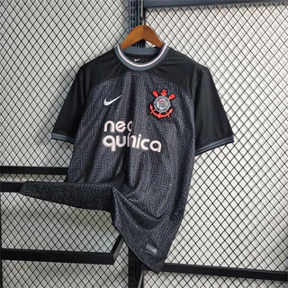  Camisa de Futebol 23-24 C-S Men's Black Edição Especial Moletom