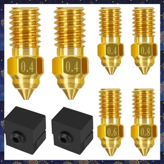 (P W X S) 6Pc Para Ender 3 V3 SE Nozzle Kit , 3D Bicos De Latão Impressora 0.4mm 0.6mm 0.8mm , Acessórios De Substituição De Extrusora De Resistência A Alta Temperatura