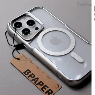 Capa Magnética De Luxo Para iPhone 15 14 13 12 11 Pro Max Plus Carregamento Sem Fio Macia Do Pára-Choques