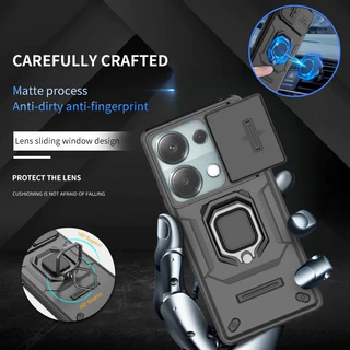 Para Redmi Nota13 Pro Nota 13 4G 5G 13C Caixa De Proteção À Prova De Choque Poco X6 F6 M6 C65 Fundas Da Lente Câmera