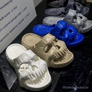 Novos Chinelos De Caveira Personalizados De Verão Para Homens EVA Macios E Femininos Podem Ser Praia Unisexo Casual Casal De Divertidos
