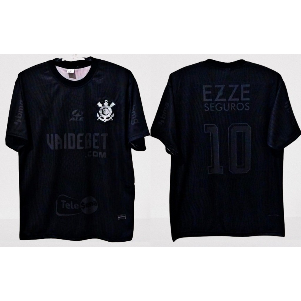 Camisa de Futebol Lançamento 2024/25 Preta Nova Edição CORINTHIANS Pro Masculina - Promoção