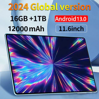 2024 Tablet PC Android 13.0 Marca Nova 11.6 Polegadas 16GB RAM 1TB ROM Tablet PC