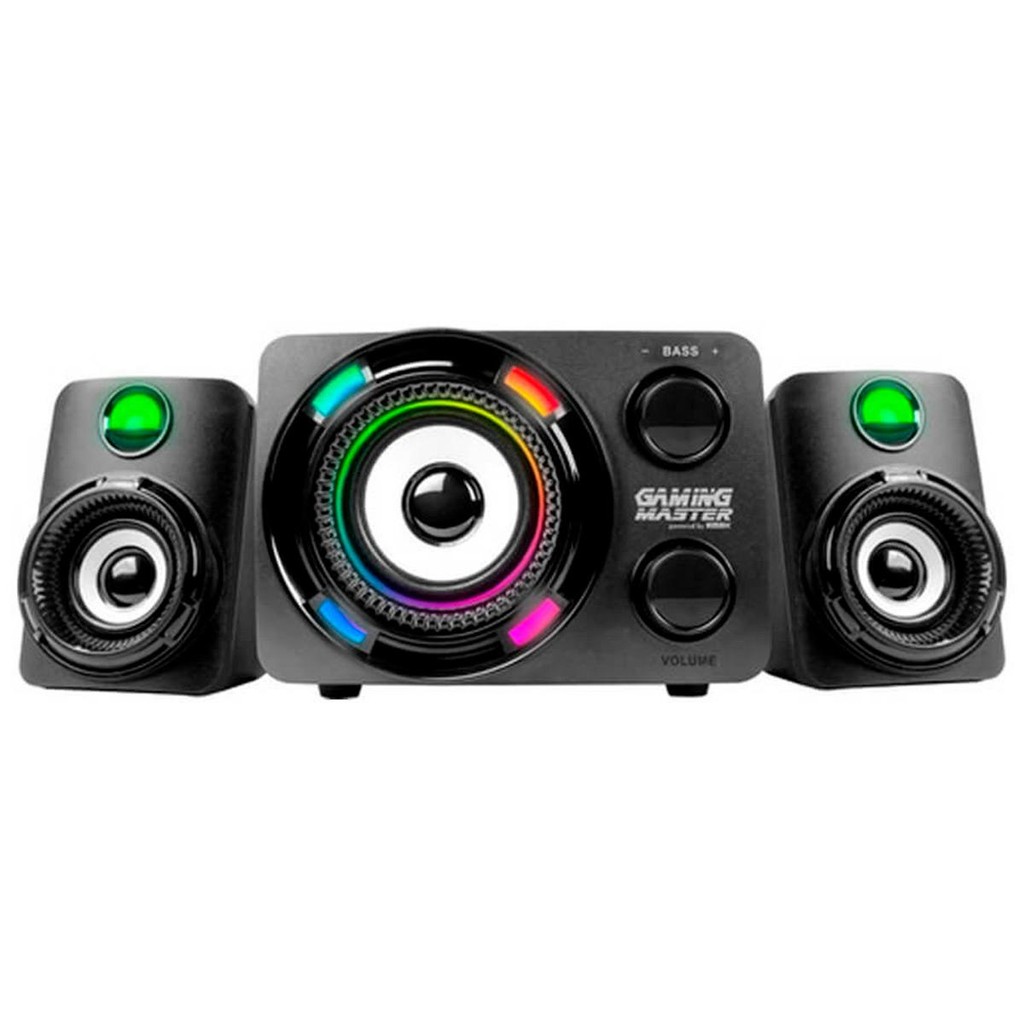 Caixa de Som Gamer K-Mex SS-9800 - 2.1 com Subwoofer - com LED ...