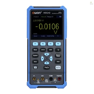 Multímetro Osciloscópio Portátil OWON 2CH 40MHz Largura De Banda 20000 Contagens Medidor Oscope Digital 2 Em 1 Com Tela Colorida LCD De 3.5 Polegadas Para Manutenção De Automóveis Detecção De Energia Plugue Ue