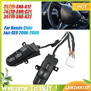 1 Peça Interruptor De Controle De Cruzeiro Do Volante Carro 36770-SNA-A12 Acessórios De Substituição Para Honda Civic Jazz GE8 Botão De Aceleração Remota De Áudio SNR-C21