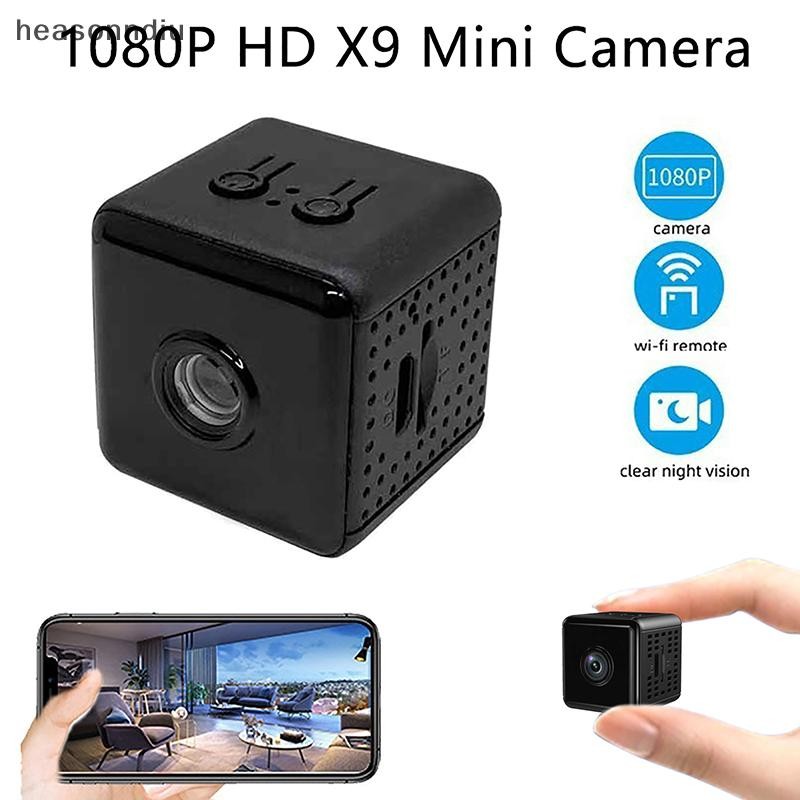 heasonndiu 3cm 1080P HD X9 Mini Câmera Pequena Câmeras Wifi Sem Fio ...