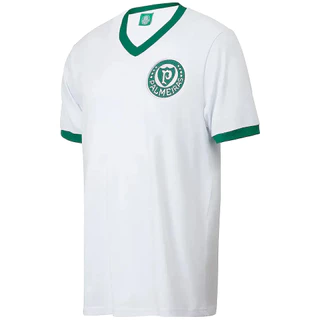 Camisa Palmeiras Retrô 1960 Campeão Brasileiro Branco Masculina
