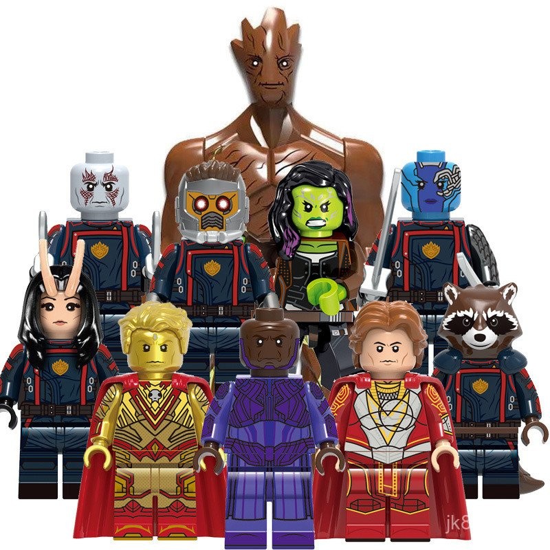 Compatível com Lego Guardiões da Galáxia Star Karmola Tree Man Rocket Raccoon Warlock Adam Star Fox Extreme Evolution XOW9