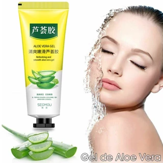 Gel de Babosa Aloe Vera Creme Hidratante 30g Refrescante Pele Pós-Sol De Cuidados