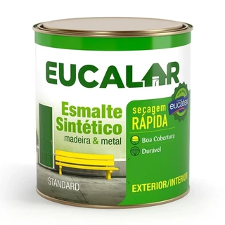 Tinta Esmalte Eucalar Brilhante 900ml Vermelho em Oferta na Shopee