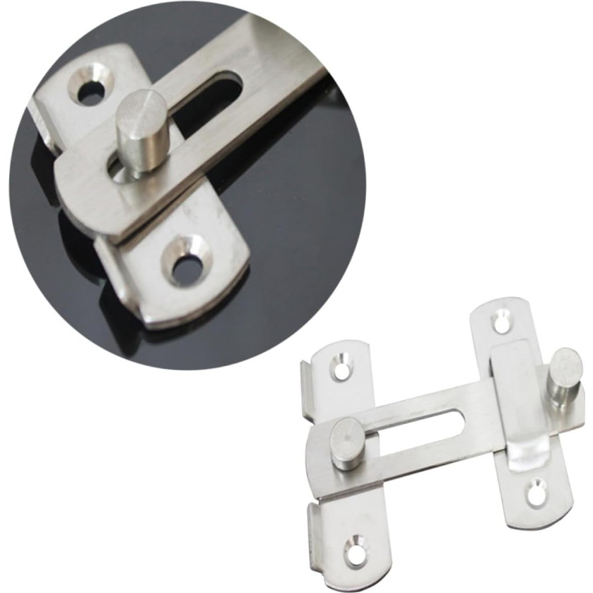 Trava de Segurança 10 cm. para Porta + 4 parafusos Idea | Shopee Brasil