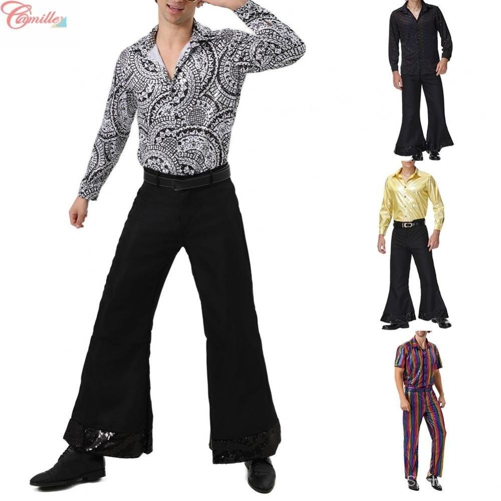 Camisa Retrô Anos 80 Masculina - Estampa Geométrica Vintage
