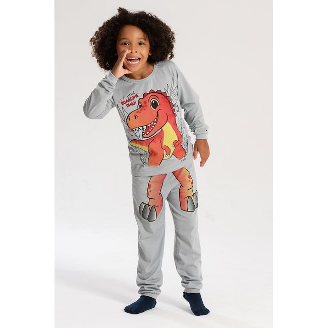 Pijama Infantil inverno Roarsome em Oferta na Shopee