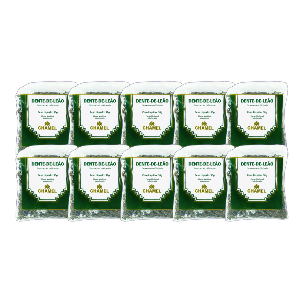 Kit 10x Chá Pacote Dente de Leao 30g - CHAMEL | Shopee Brasil