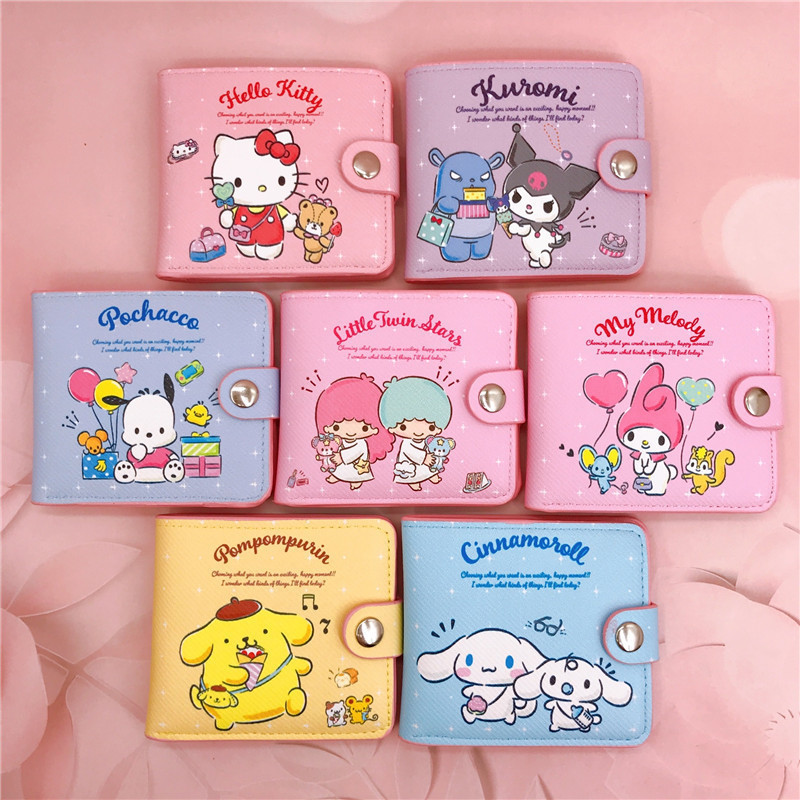 Kawaii Hello Kitty Cinnamoroll My Melody Kuromi Sanrio New Pu Casual ...