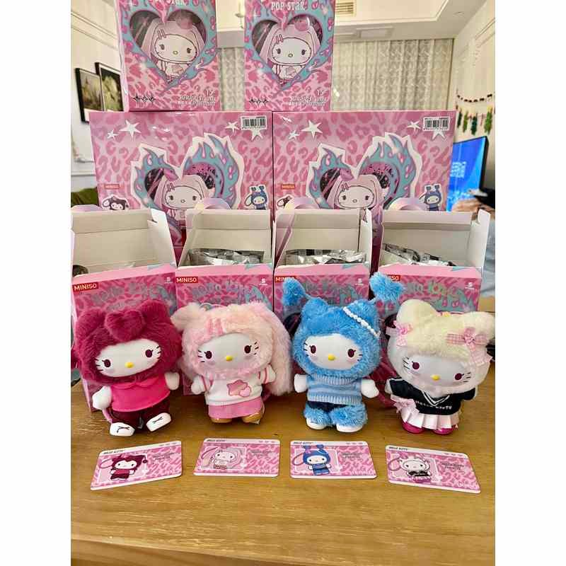 o579 袋未開封 Hello Kitty Pop Star　2個セット Novo produto Hello Kitty popstar Series Vinil Plush Mystery Box