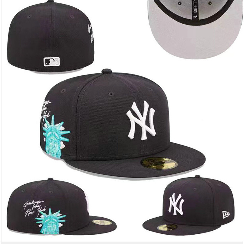 Alta Qualidade York Yankees _ Team Fit Hat Fashion Men Bordados Homens Mulheres Esportivos Full Closed Leisure