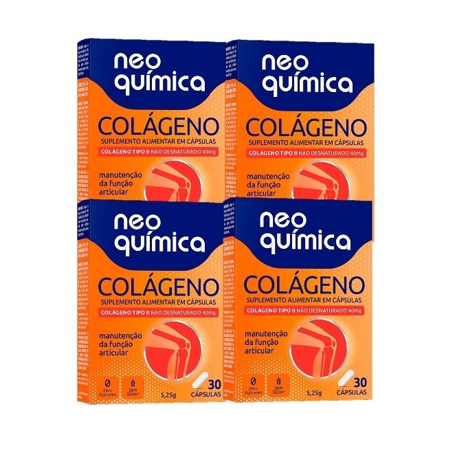Kit 4x Suplemento Colágeno 30 Cápsulas - Neo Química | Shopee Brasil