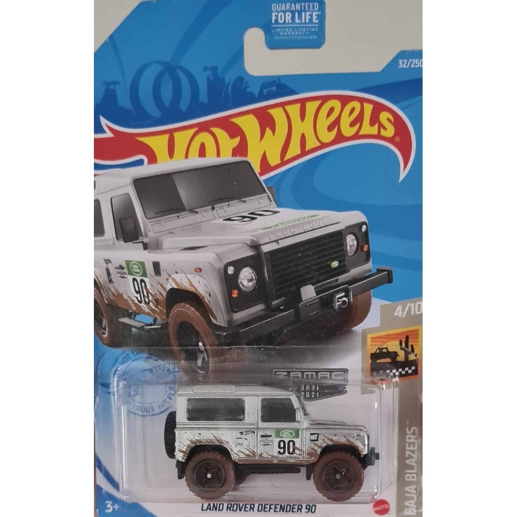 Hot Wheels Baja Blazers - Land Rover Defender 90 (ZAMAC) | Shopee Brasil