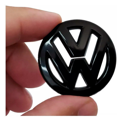 Logo Emblema Preto Do Volante Vw Golf Fox Up 4011891
