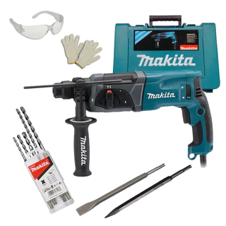 Martelete Combinado Hr2470 Sds 800w Makita + Acessórios