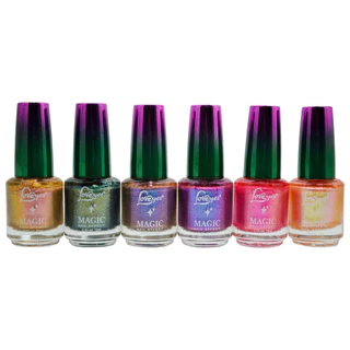 Kit 6 Esmalte Love Yes Efeito Unha Mágica Brilho Furtacor 15ml