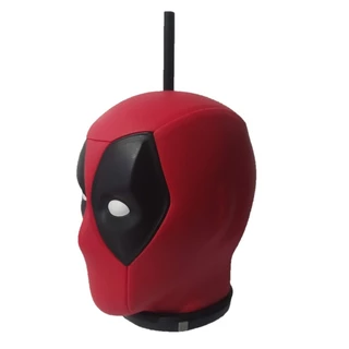 Copos Deadpool Cinemark Cabeça 3d Realista Marvel exclusivo Canudo com Tampa Filme Deadpool 3 Logan