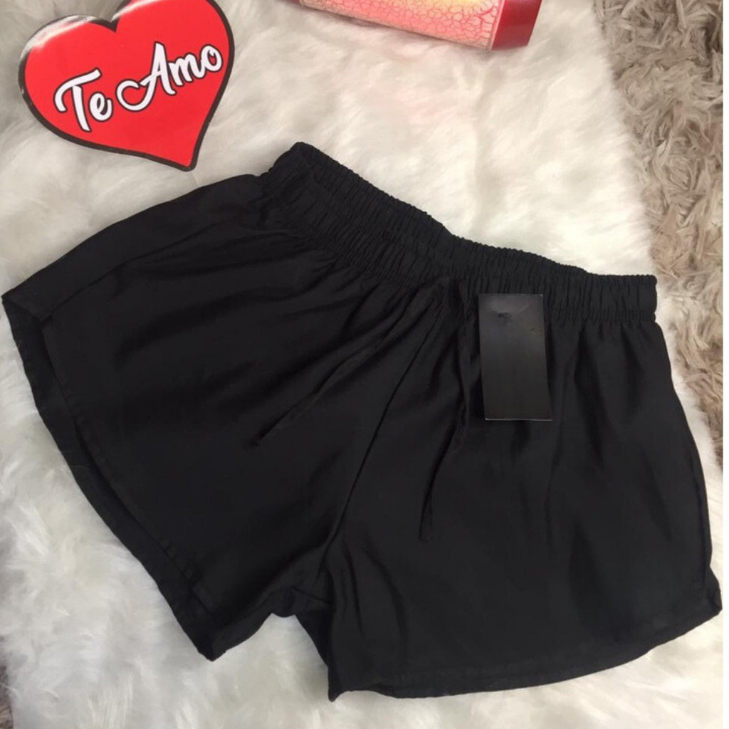 short tactel feminino casual saida de praia corrida shorts academia shortinho caminhada promoção