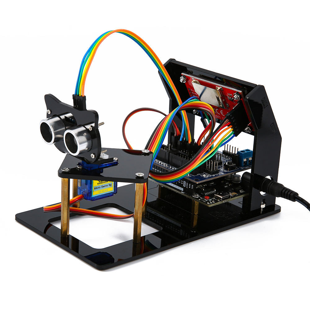 Kit Educacional Radar Ultrassônico Compatível com Arduino NF | Shopee ...