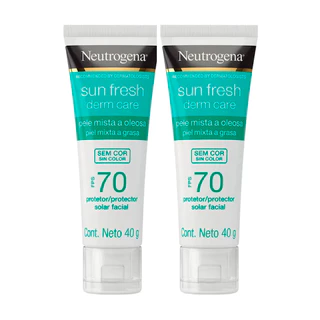 KIT C/2 PROTETOR SOLAR FACIAL NEUTROGENA FPS70 MISTA A OLEOSA 40G