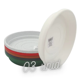 Prato 20 Cm - Desli - Kit 03 Unid
